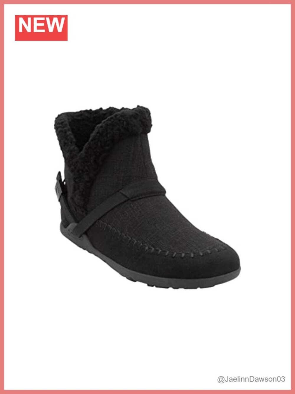 Vegan Ankle Boots with Faux Shearling Collar, Barefoot Comfort
